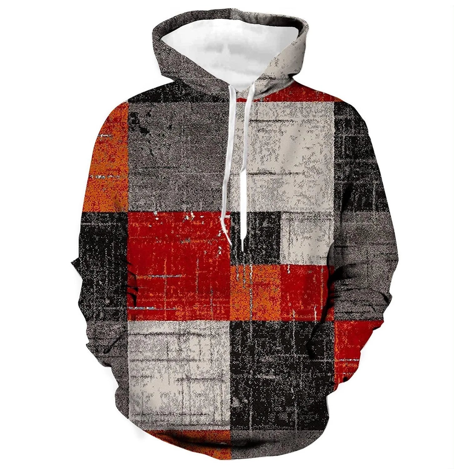 Orion - Grafik-Kapuzenpullover mit Blockmuster