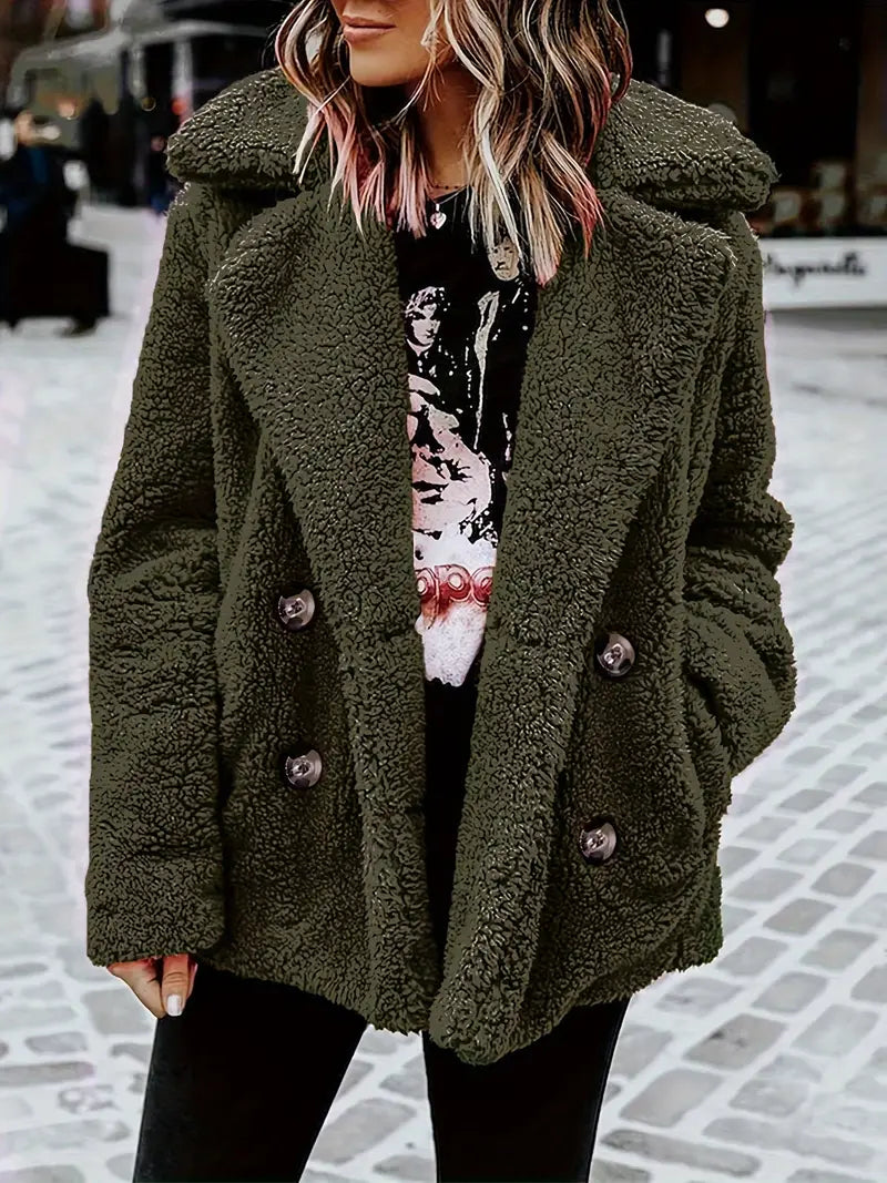 Noriel - Gestrickte Plüschjacke