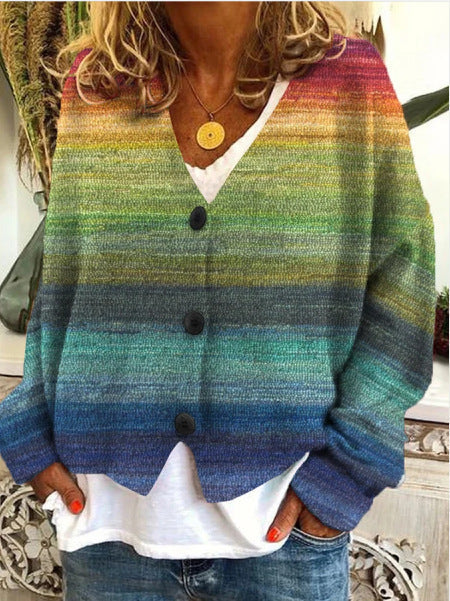 DruckWeich – Bedruckter Damen-Cardigan für stilvollen Komfort