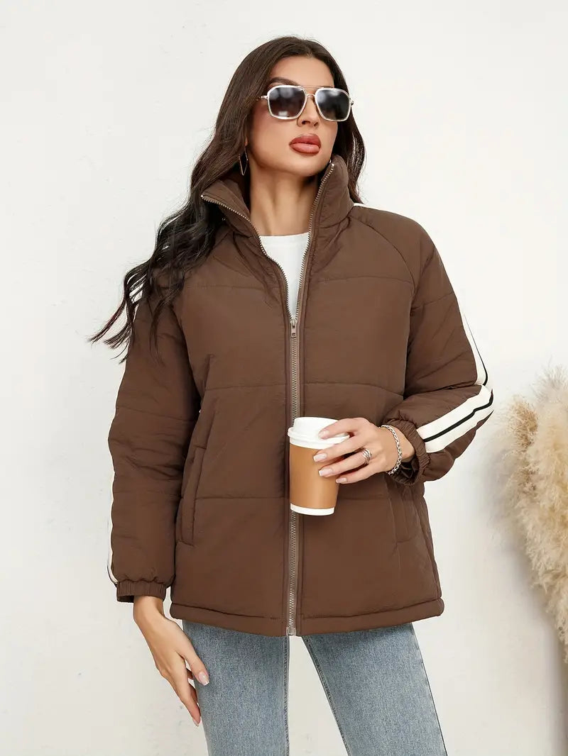 Natalie – Jacke mit Reißverschluss und Stehkragen