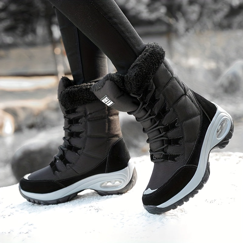 Schnürbare Thermo-Schneestiefel für Damen