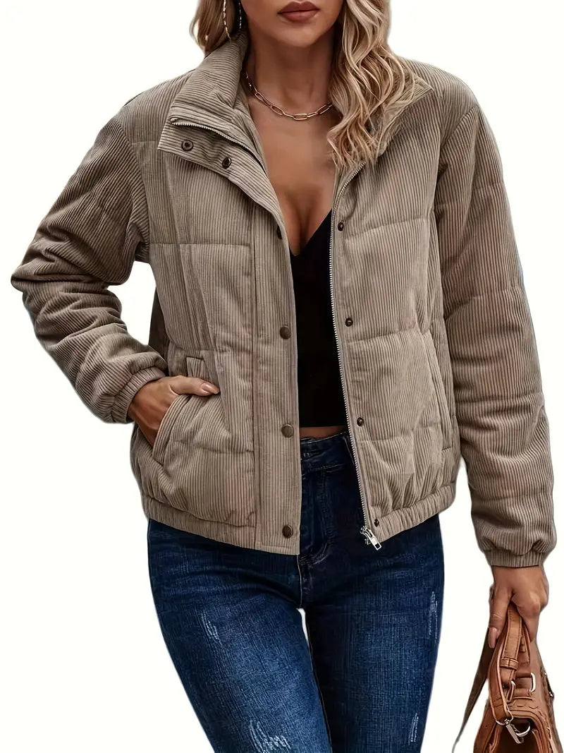 Avina - Steppjacke mit Druckknöpfen