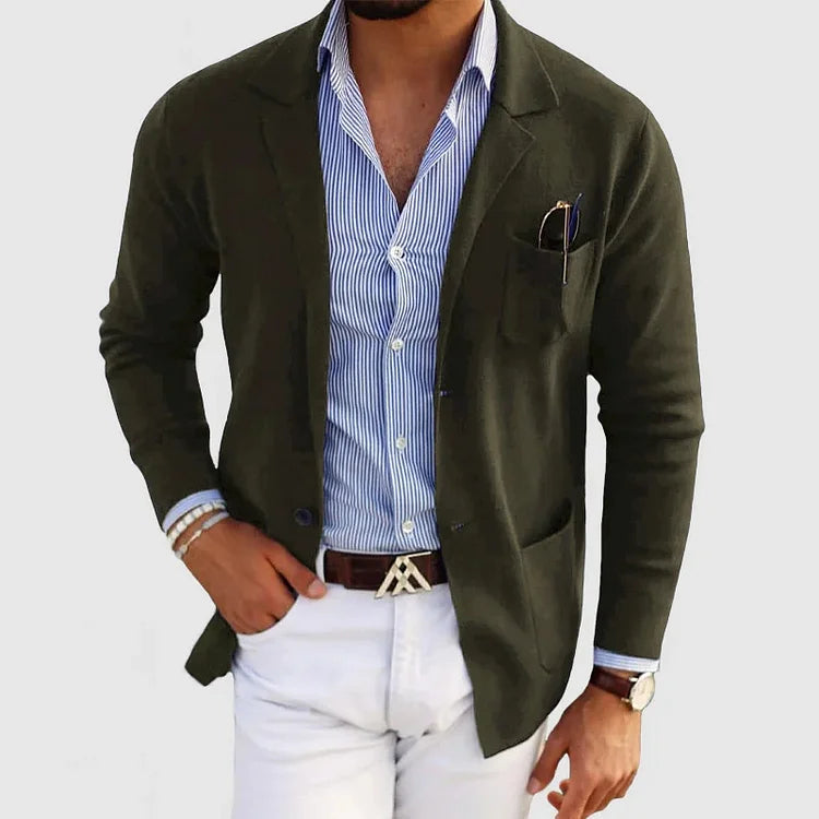 Benno - Herren-strickjacke mit lässigen knöpfen