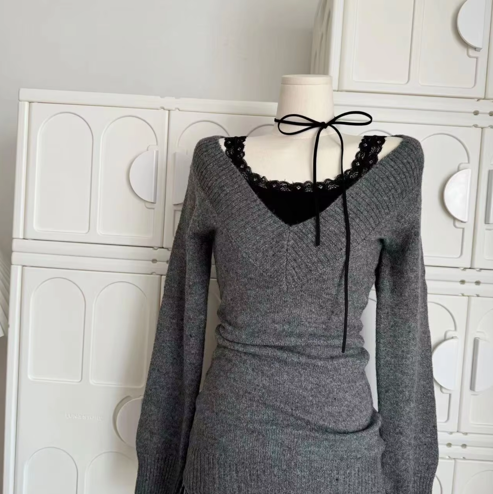 Kaisa – Strickpullover- und Rock-Set