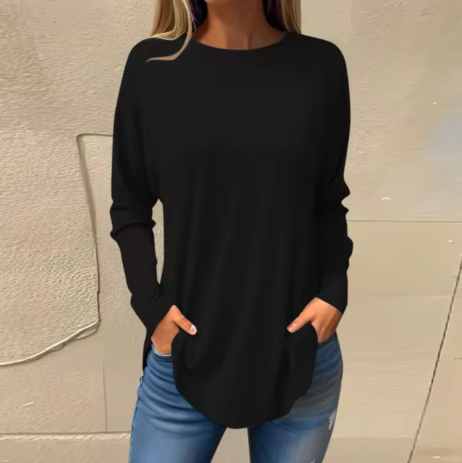 Verna - Rundhalspullover aus Baumwolle