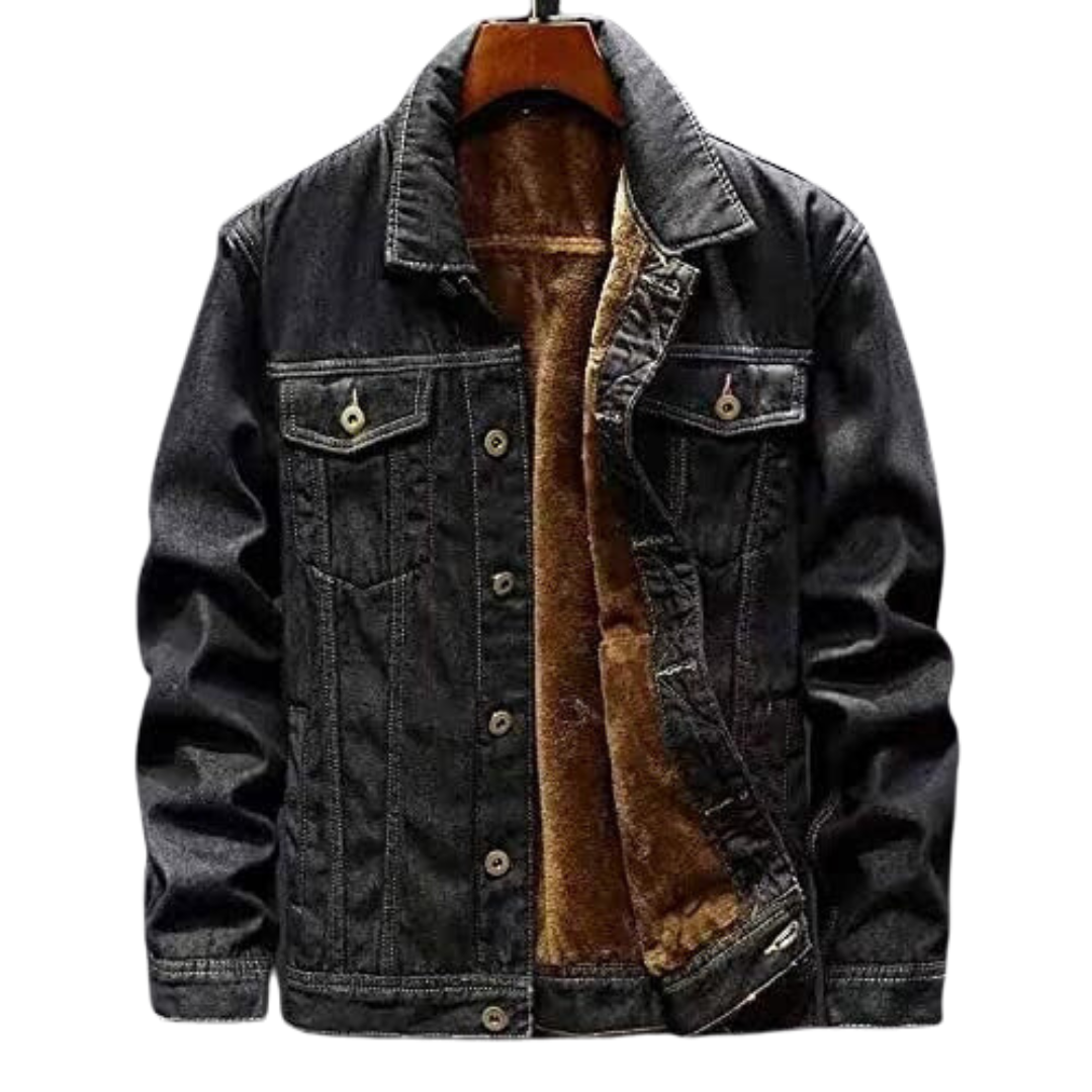 FrostDenim – Winter-Herren-Denimjacke für robusten Stil