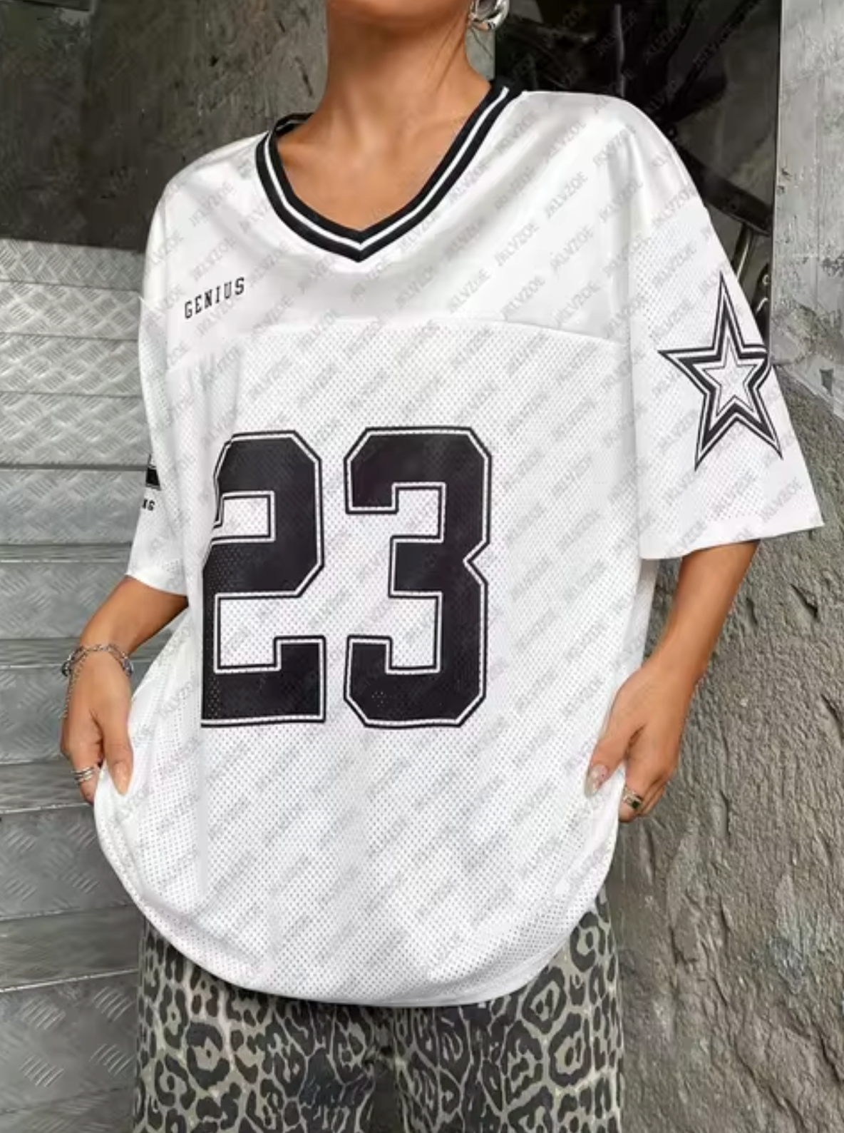Harriet - Übergroßes Jersey-Top