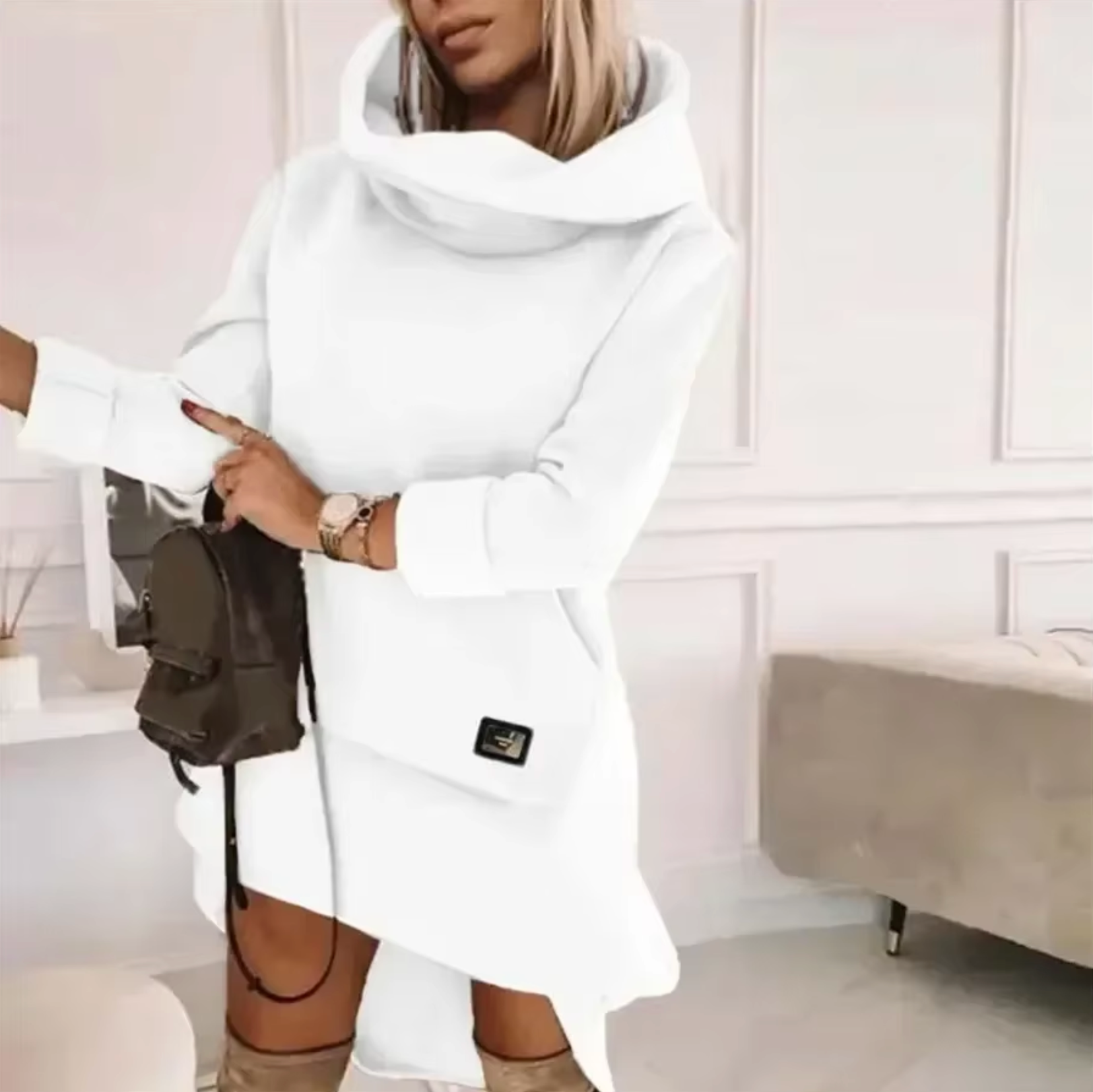 Lesha – Kapuzenpulloverkleid