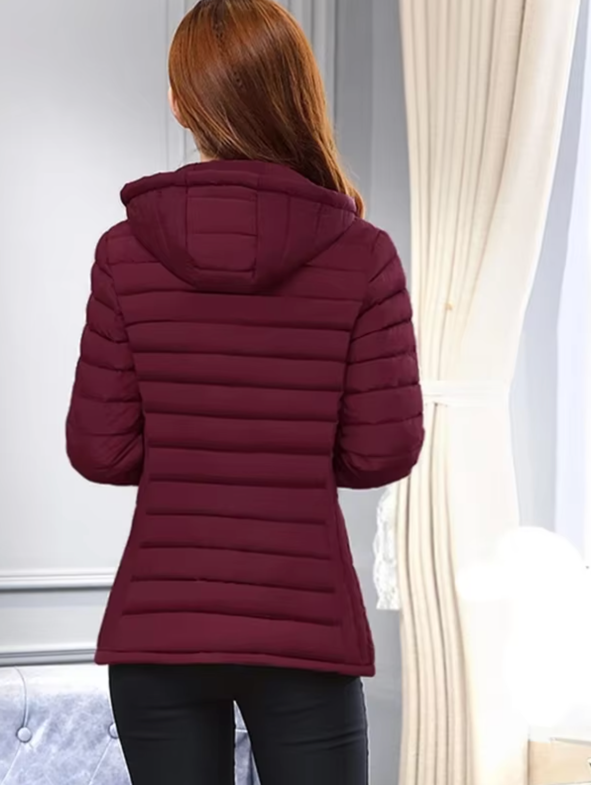 Andrea – Gefütterte Jacke mit abnehmbarer Kapuze