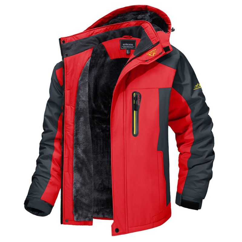 WinterSchutz – Warme, wasserdichte Winterjacke für Männer