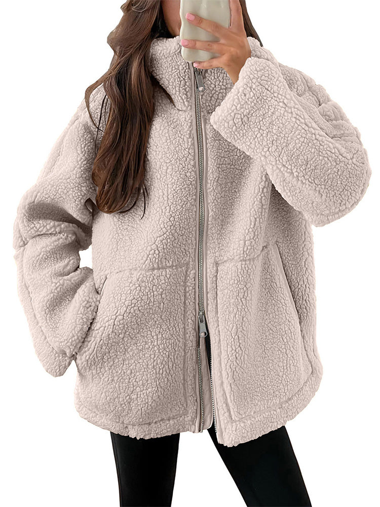 Ultra-bequeme Sherpa-Fleece-Softshell-Jacke für Damen