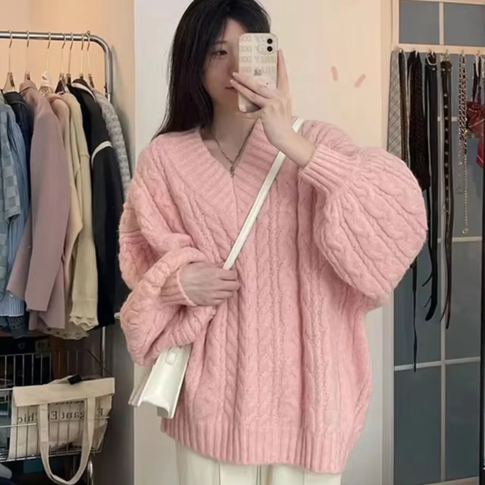 Jovita – Übergroßer Strickpullover