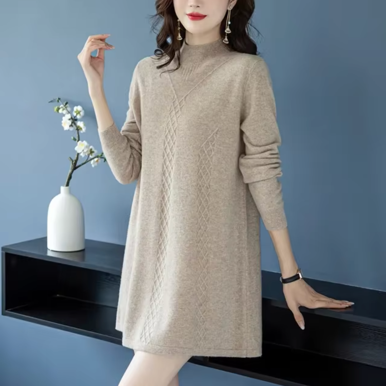 Rachel – Strickpulloverkleid