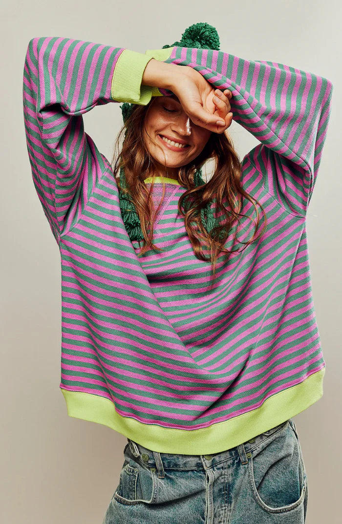 Chariz – Bequemer gestreifter Pullover