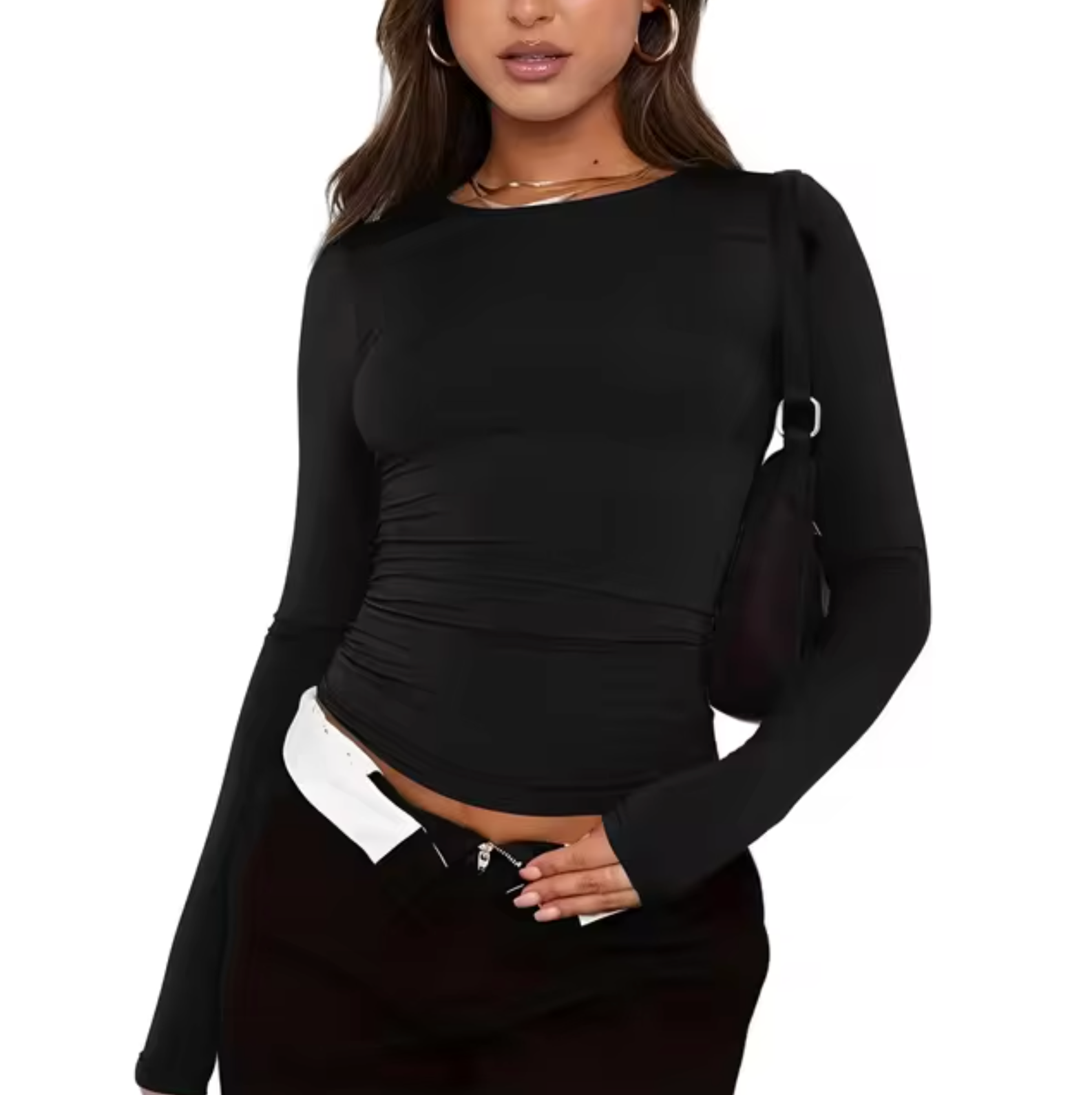 Beverly – Rundhals-Langarmshirt