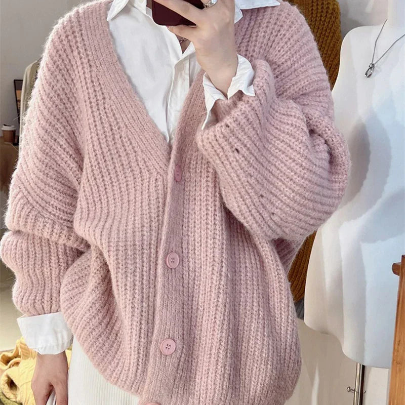 ÜbergrößeStrickjacke – Damen Strickjacke in Übergröße