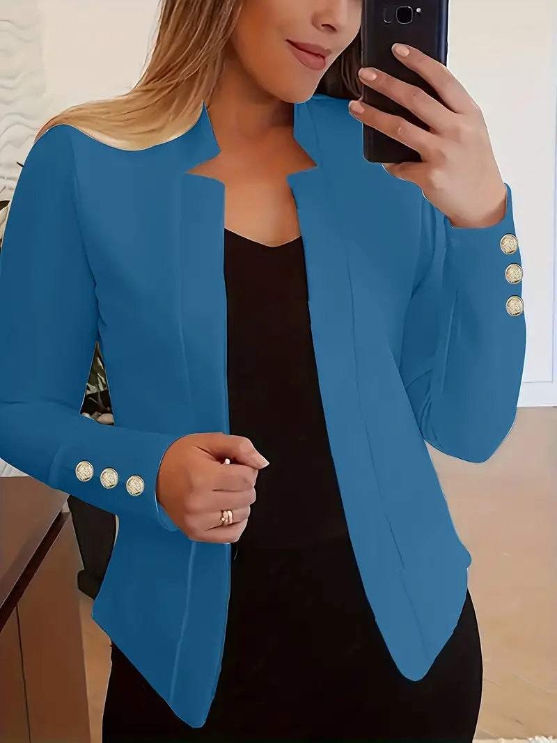 Emma – Langarmblazer mit offener vorderseite für den frühling
