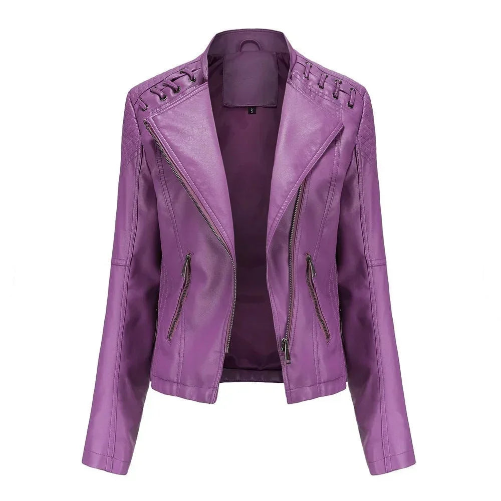 SpringLeder – Frauen-Lederjacke für den Frühling