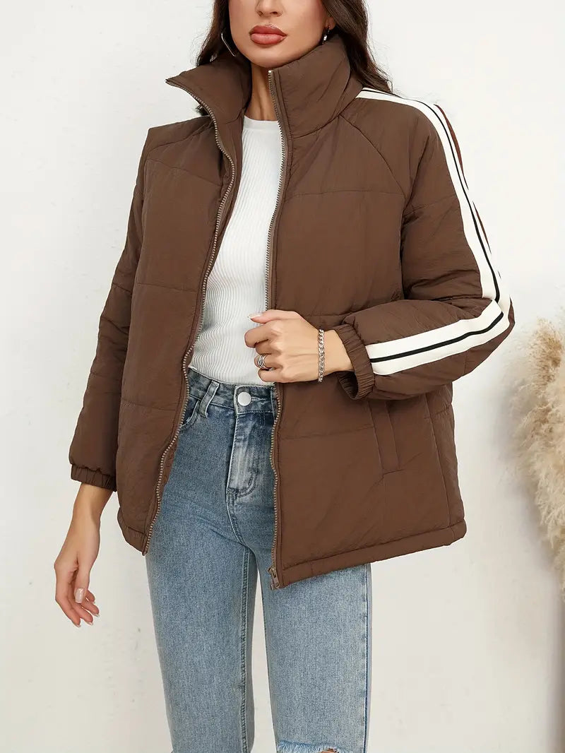 Natalie – Jacke mit Reißverschluss und Stehkragen