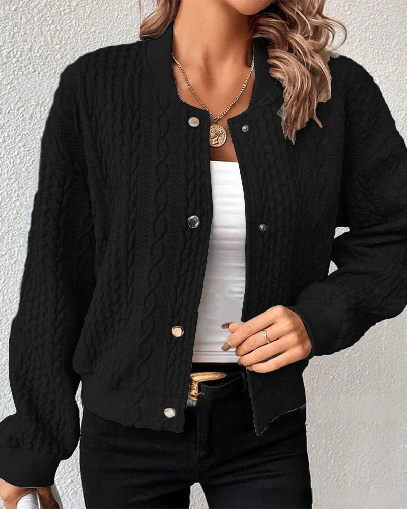 Gwen - Strickpullover mit Jackenoptik