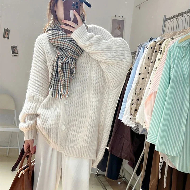 ÜbergrößeStrickjacke – Damen Strickjacke in Übergröße