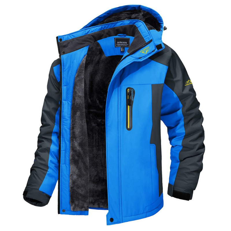 WinterSchutz – Warme, wasserdichte Winterjacke für Männer