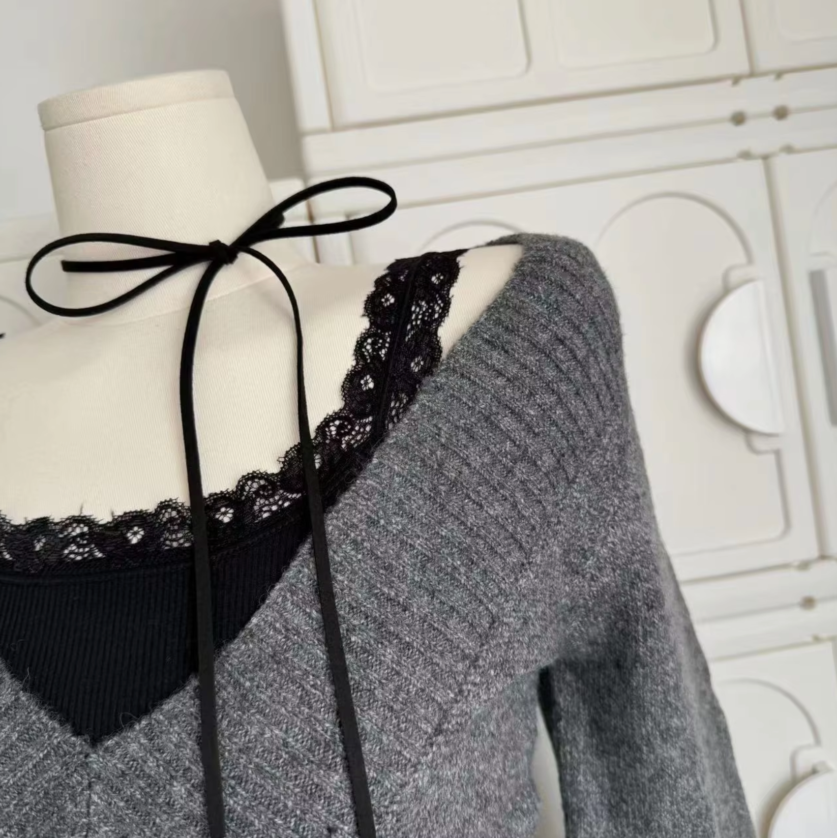 Kaisa – Strickpullover- und Rock-Set