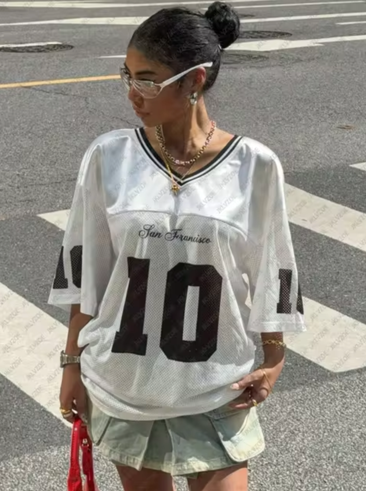 Harriet - Übergroßes Jersey-Top