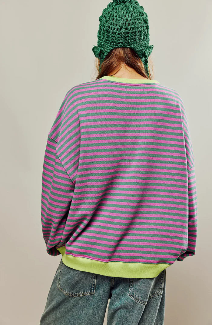 Chariz – Bequemer gestreifter Pullover