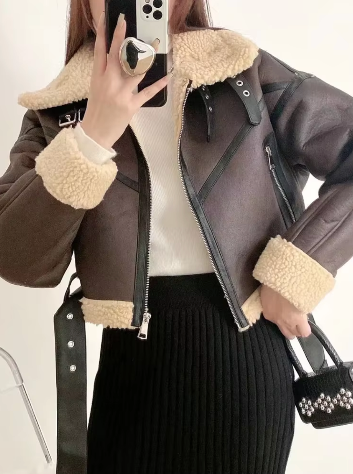 Lenin - Lederfleecejacke