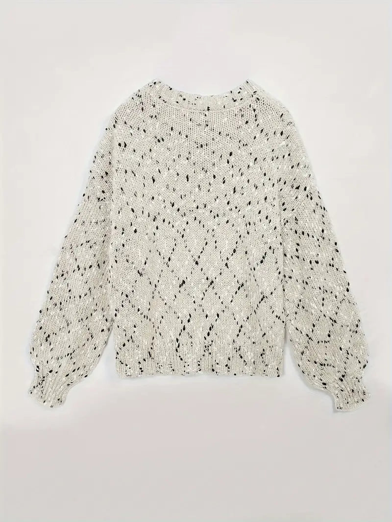 Bessie - Gestrickter Rundhalspullover