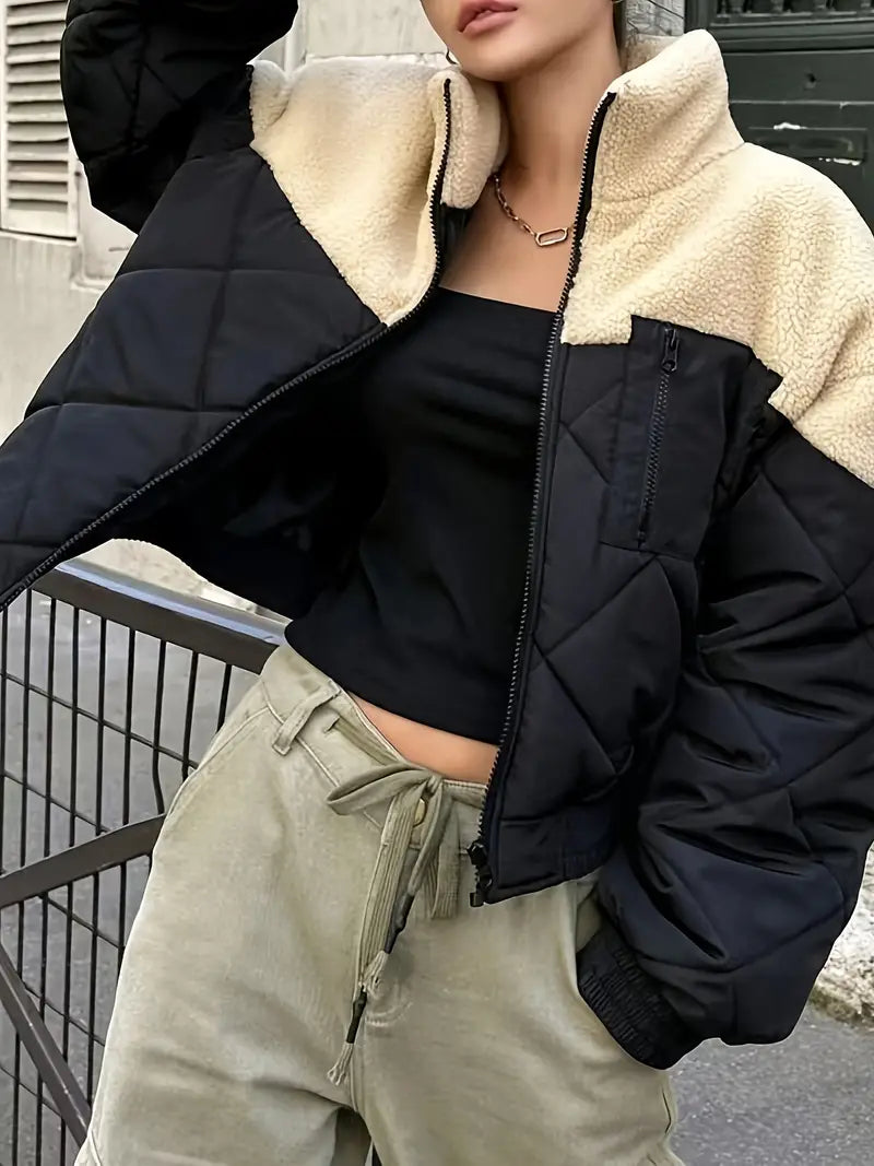 Loriset - Weiche, gesteppte Jacke mit Reißverschluss