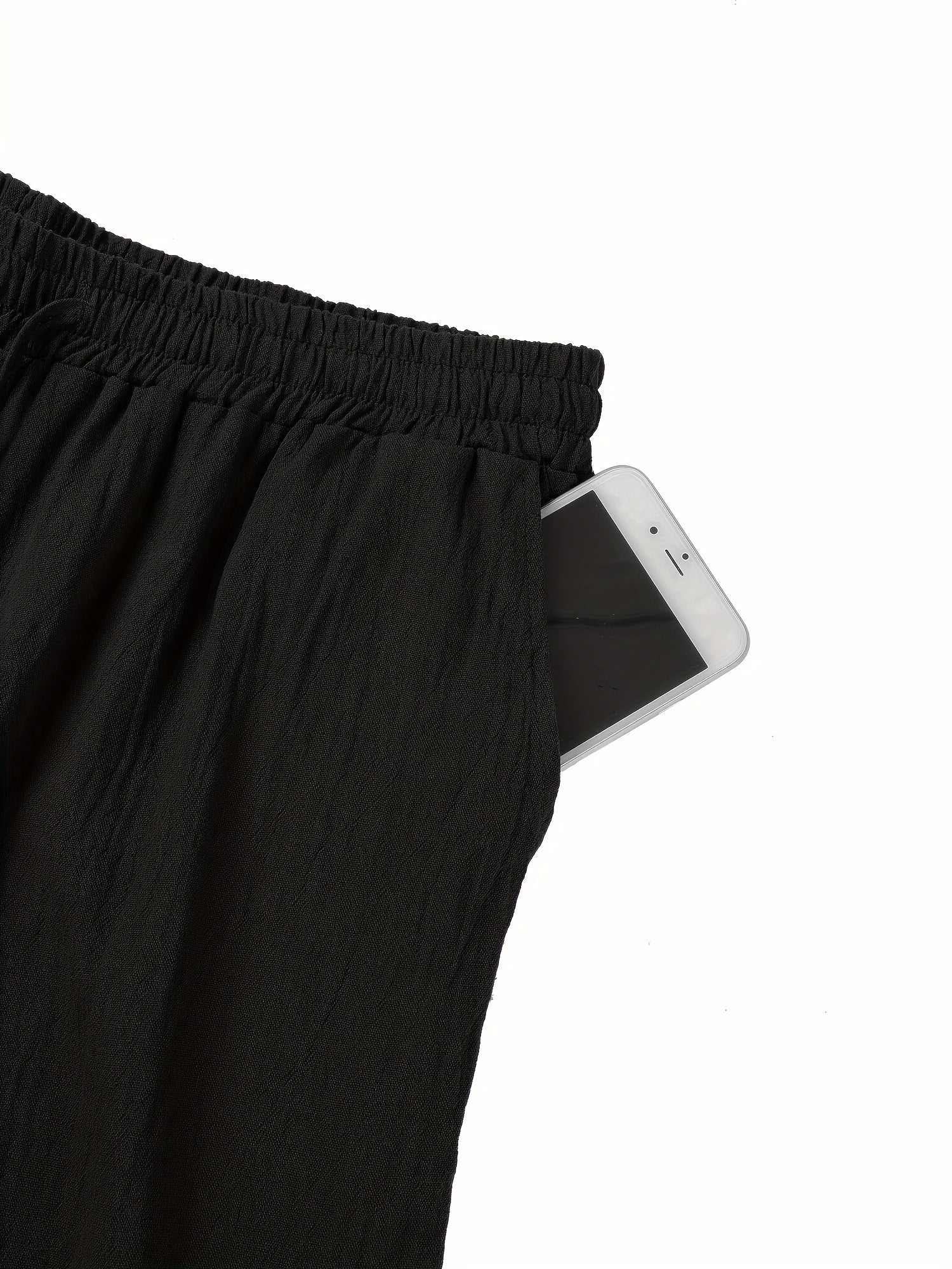 Jonas - Schwarze Leinenhose für Herren