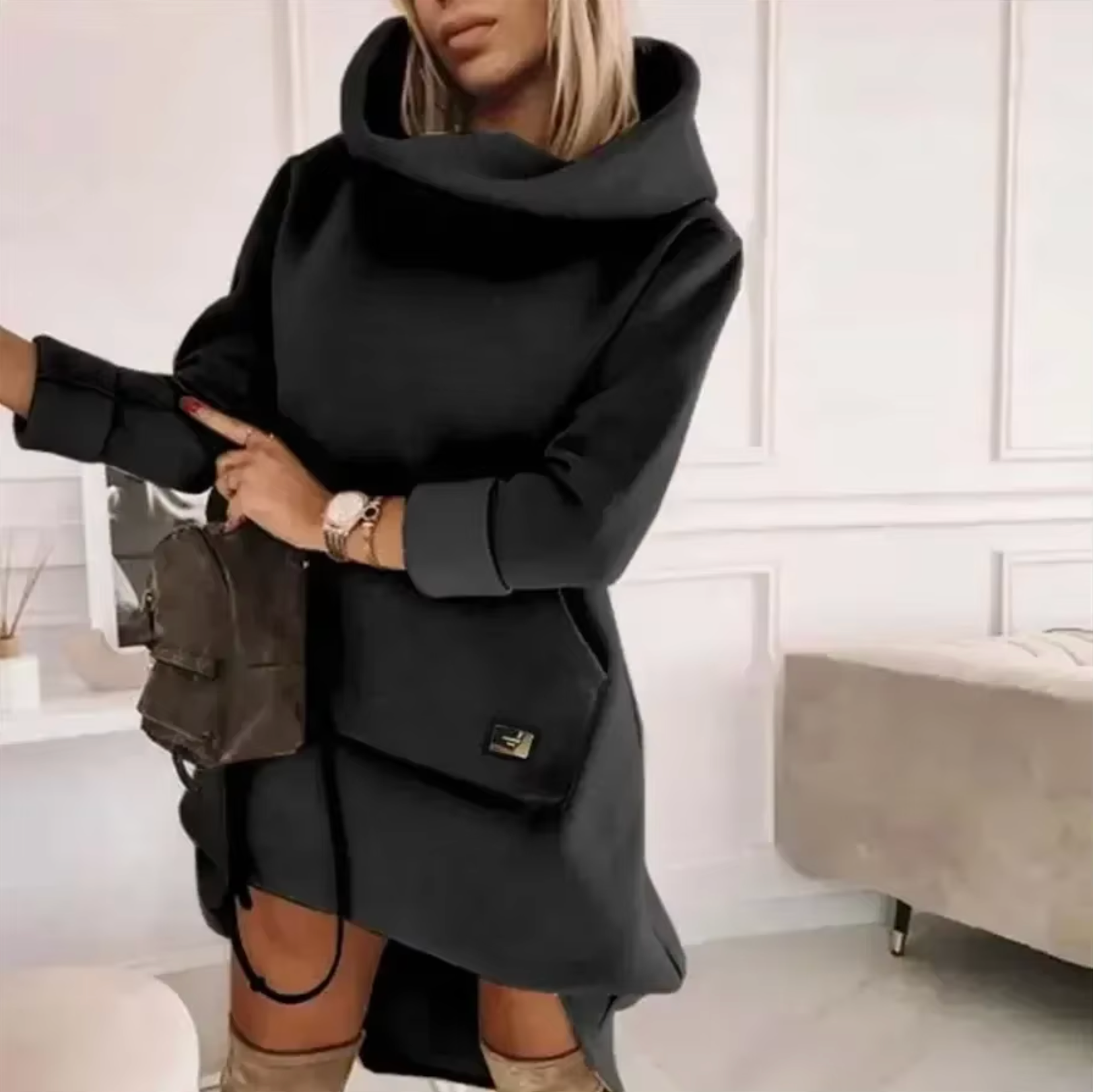 Lesha – Kapuzenpulloverkleid