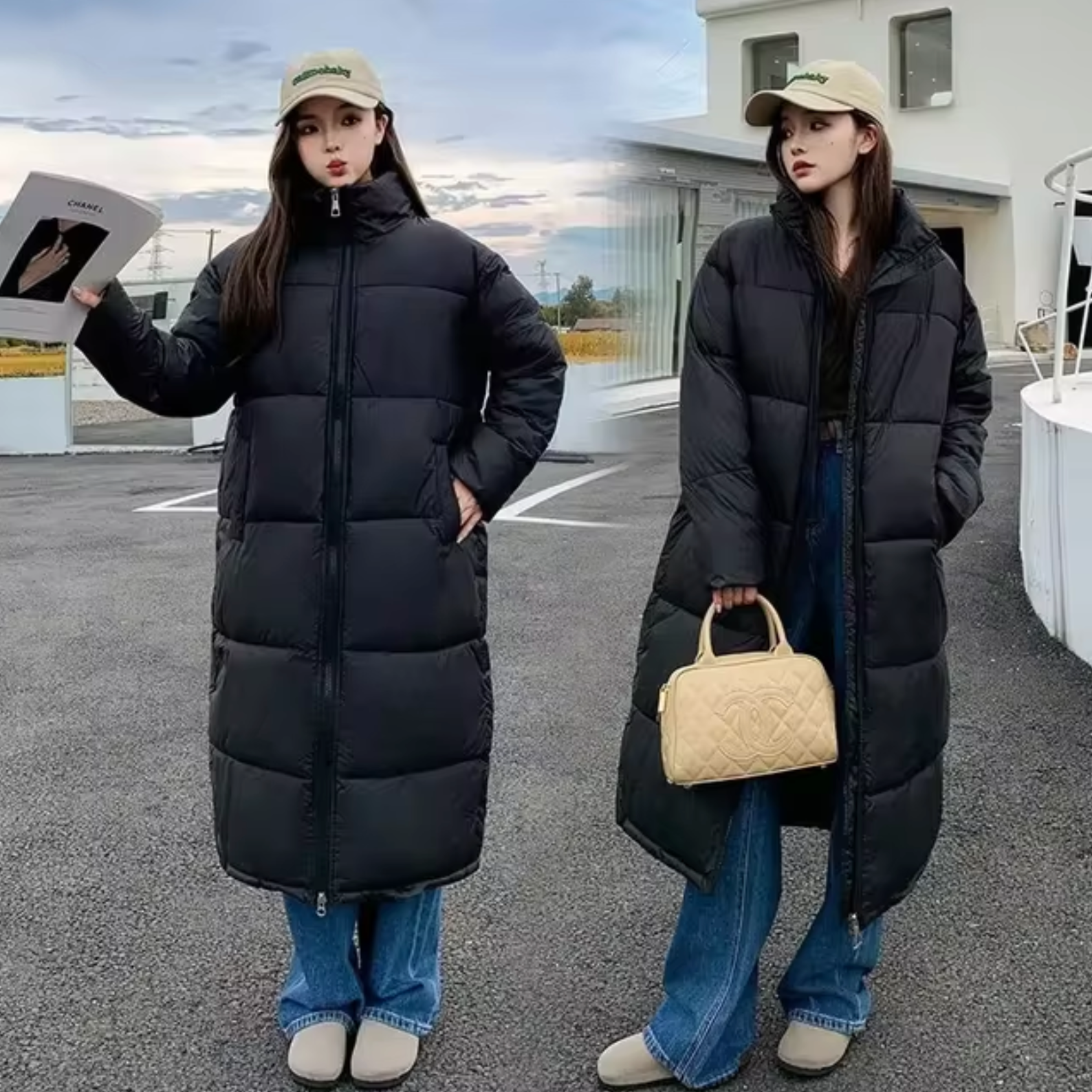 Dora – Lange Wattierte Jacke