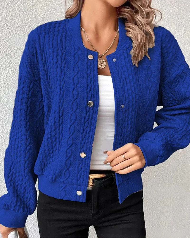 Gwen - Strickpullover mit Jackenoptik