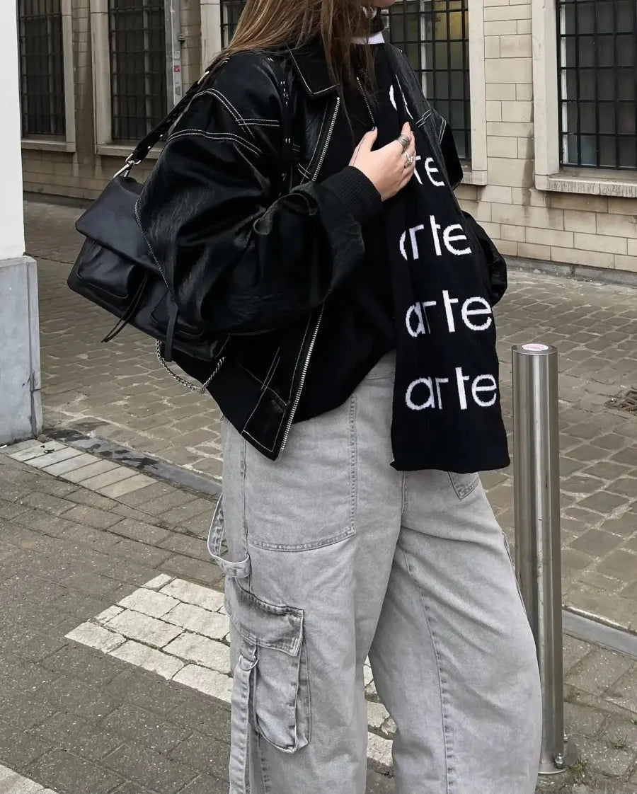 Isolde – Übergrobe lederjacke