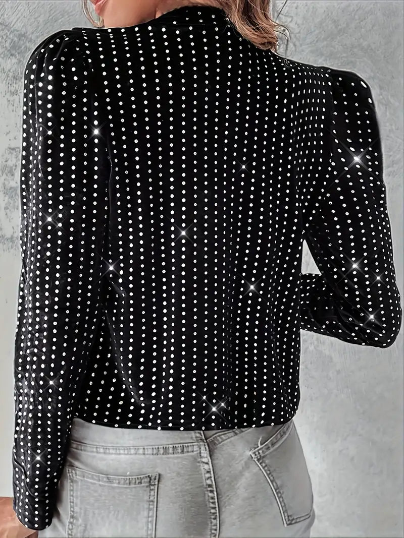 Vanessa – Jacke mit Puffärmeln und Pailletten