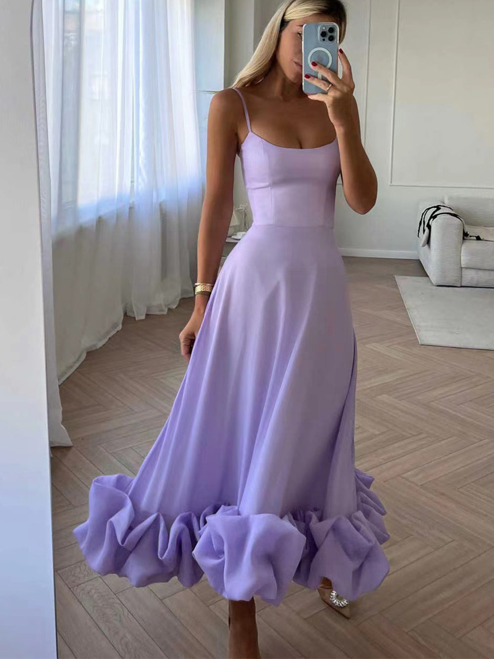 Sabine | Boho Modisch Midikleid