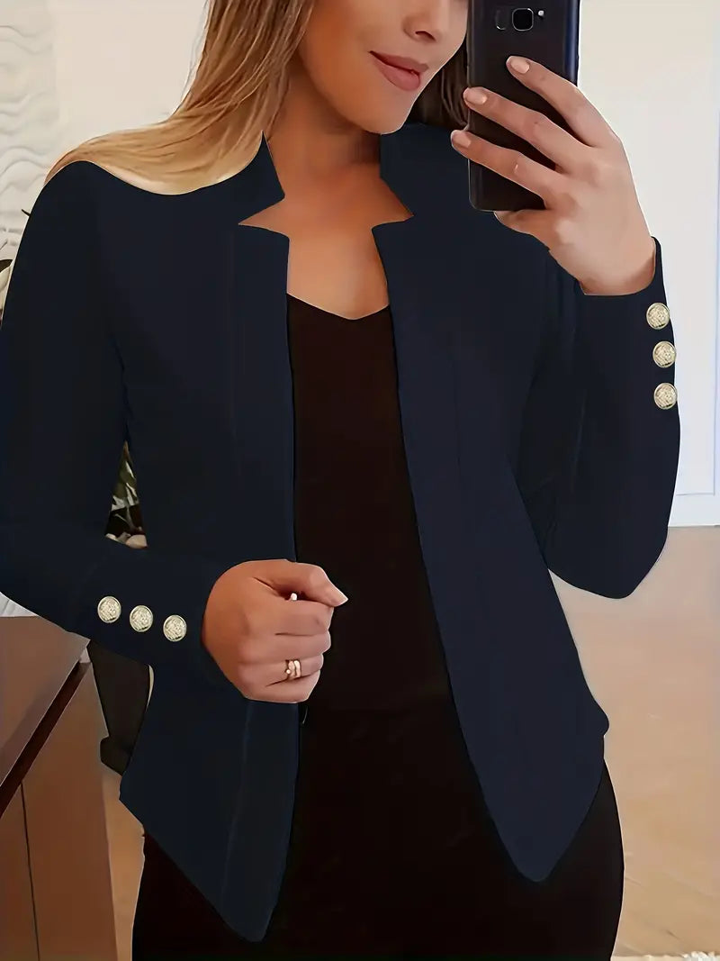 Emma – Langarmblazer mit offener vorderseite für den frühling