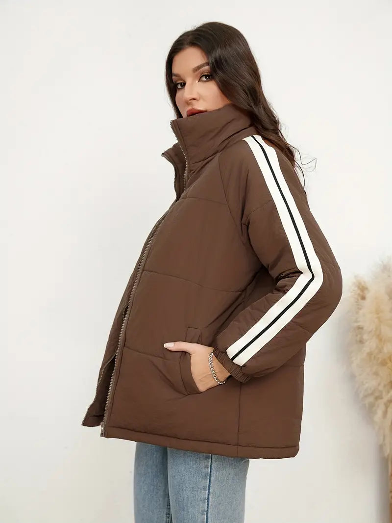 Natalie – Jacke mit Reißverschluss und Stehkragen