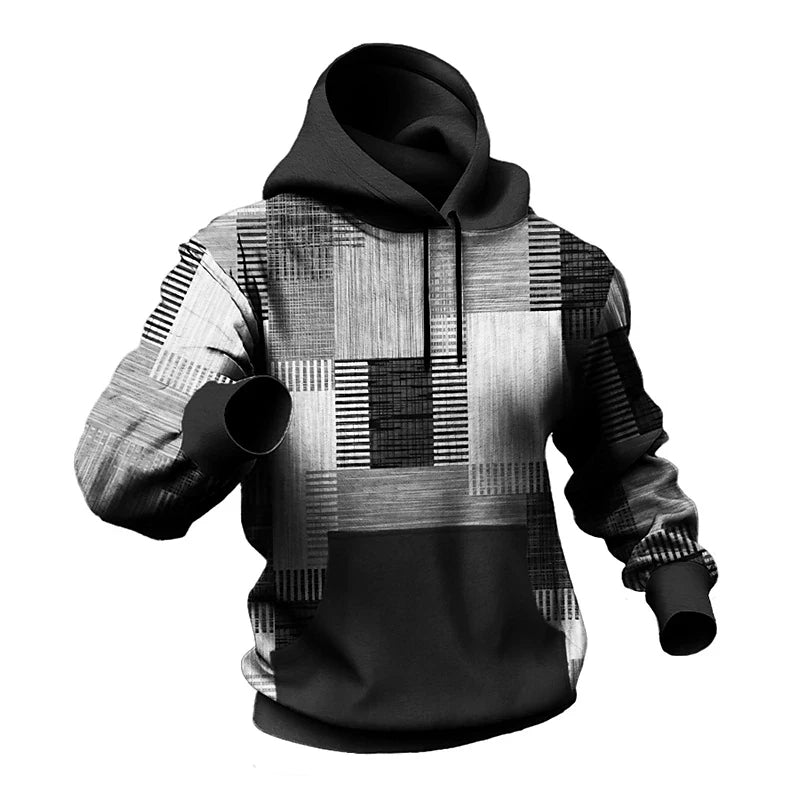 Orion - Grafik-Kapuzenpullover mit Blockmuster