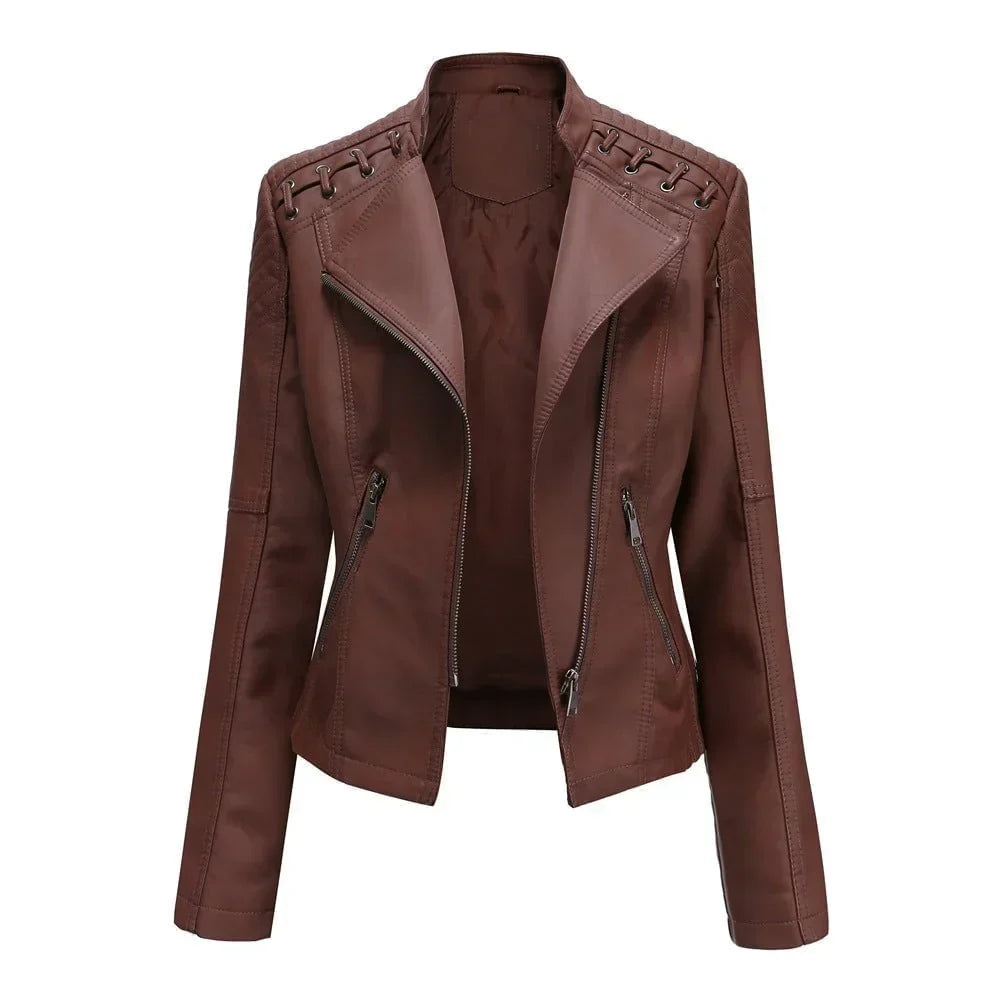 SpringLeder – Frauen-Lederjacke für den Frühling