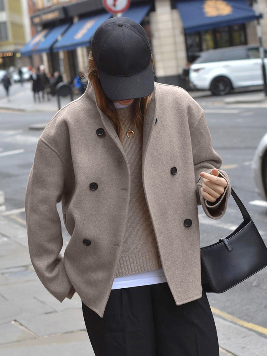 Designed Winter Verdickter Wollmantel für Frauen