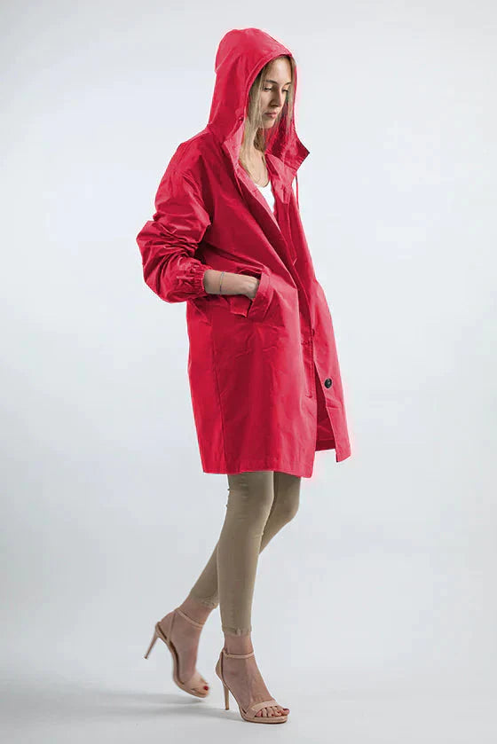 LichtSchein - Elegante weiße Regenjacke für stilvolle Auftritte, atmungsaktiv und wasserdicht, ideal für alle Wetterbedingungen, moderne Passform für maximalen Komfort, außergewöhnlicher Schutz gegen Regen und Wind