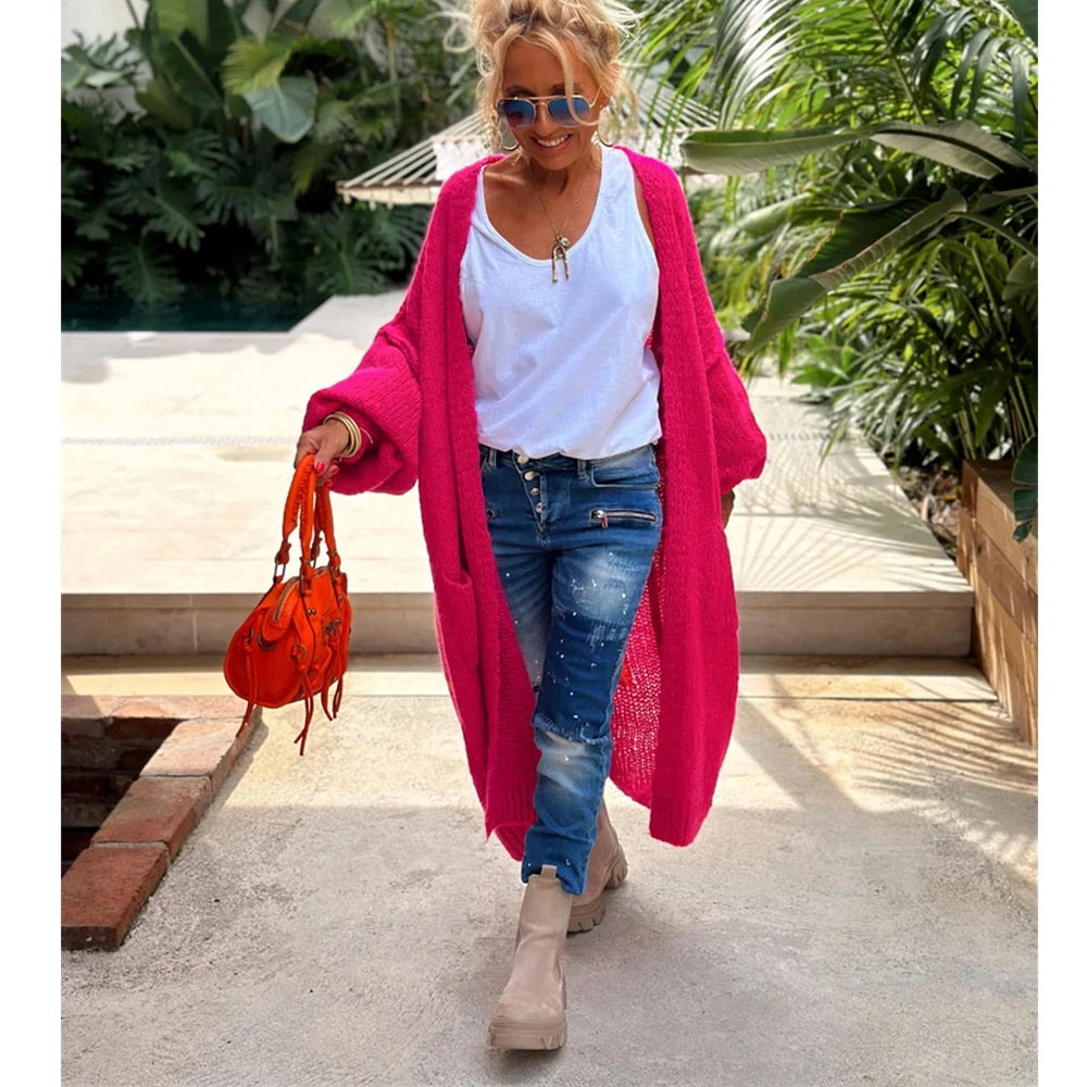 Ibiza - Stylische peace strickjacke
