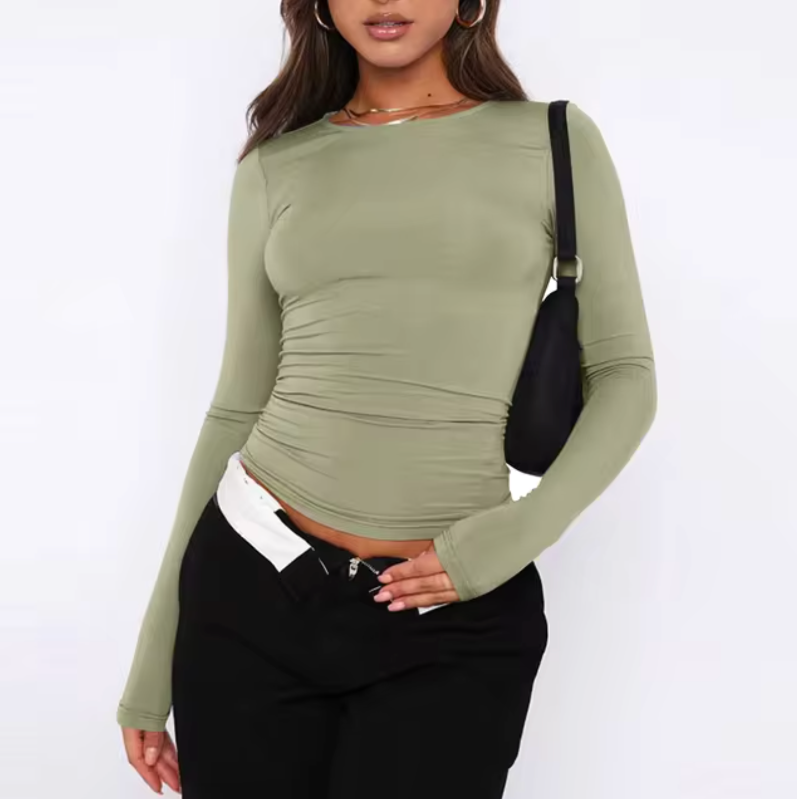 Beverly – Rundhals-Langarmshirt