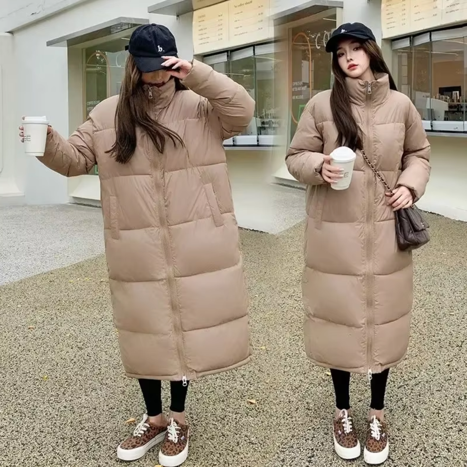 Dora – Lange Wattierte Jacke