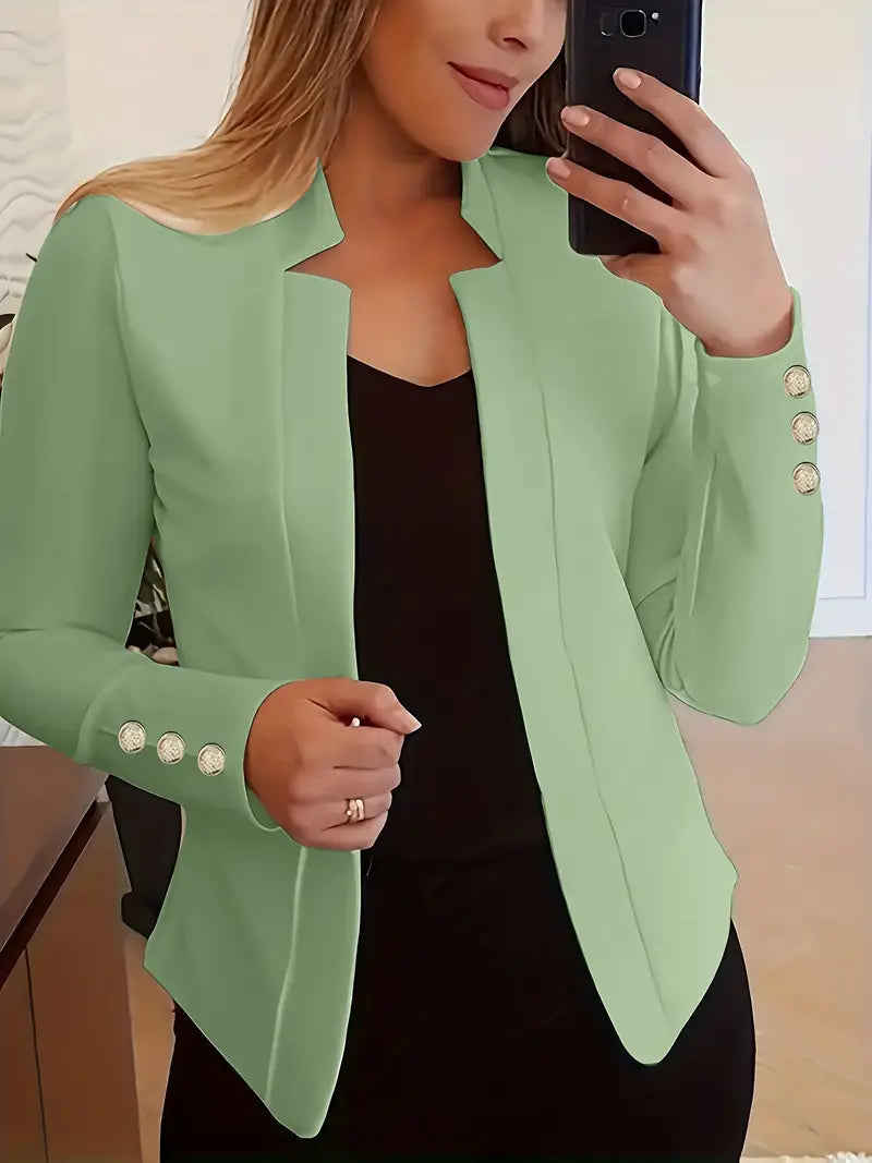 Emma – Langarmblazer mit offener vorderseite für den frühling