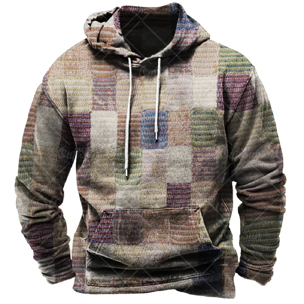 Orion - Grafik-Kapuzenpullover mit Blockmuster